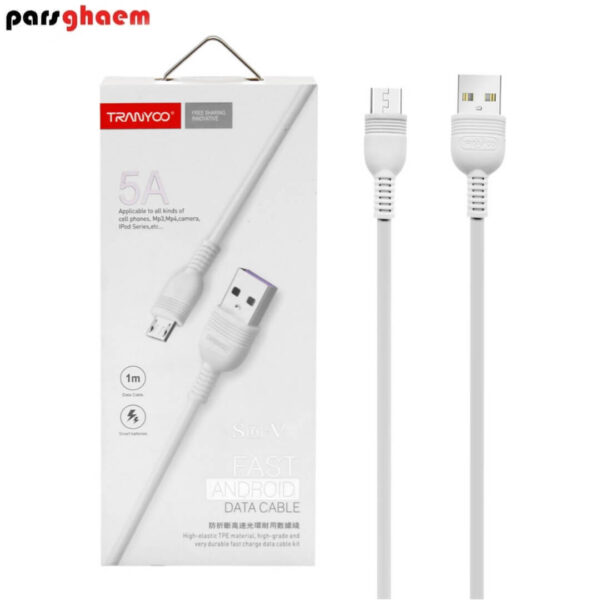 کابل میکرو Tranyoo S6-V اورجینال A تراینوو