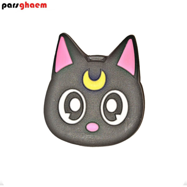 پاپ سوکت سیلیکنی طرح گربه سیاه