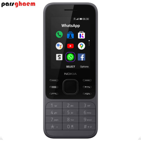 گوشی موبایل نوکیا 6300 با تفاوفت ظاهری پیشرفت و افزایش امکانات نسبت به مدل قبلیش با 18 ماه گارانتی و صفحه کلید درشت مناسب افراد مسن و خوش سلیقه در پارس قائم