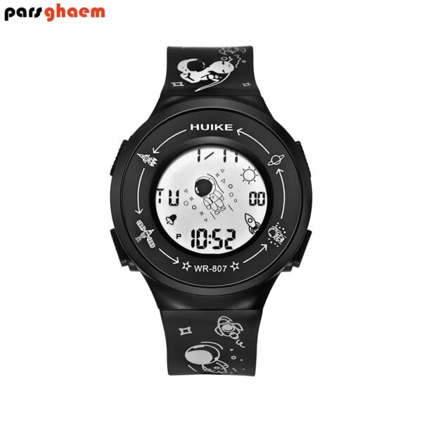 ساعت مچی بچگانه و دخترانه sport watch طرح کهکشانی مشکی