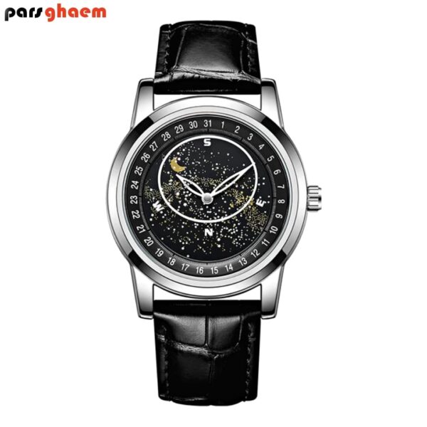 ساعت مچی مردانه و زنانه Galaxy 1170G کهکشانی مشکی