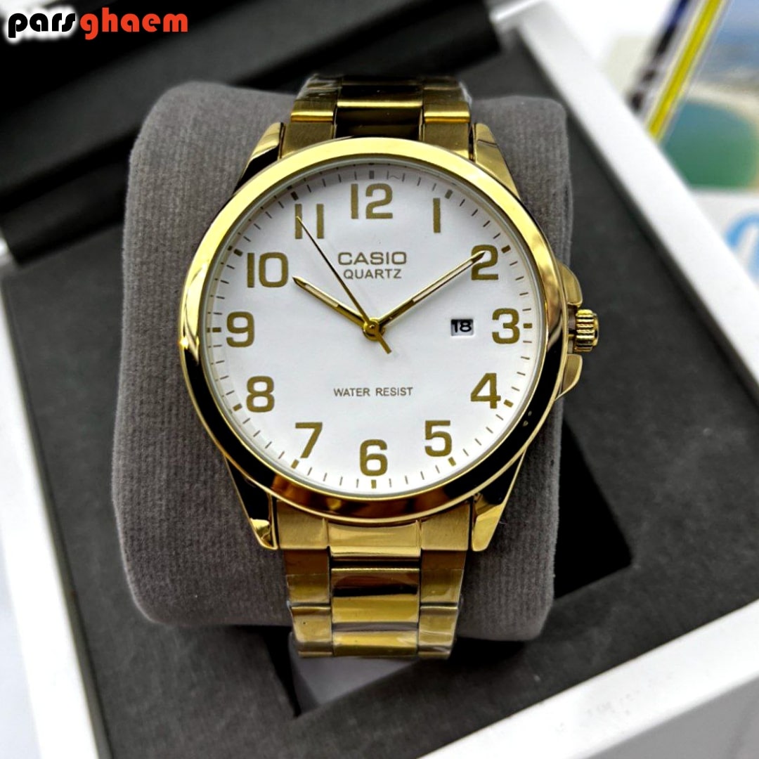 ساعت مچی مردانه کاسیو وینتیج مدلM224 D طلایی صفحه سفید - تصویر 2