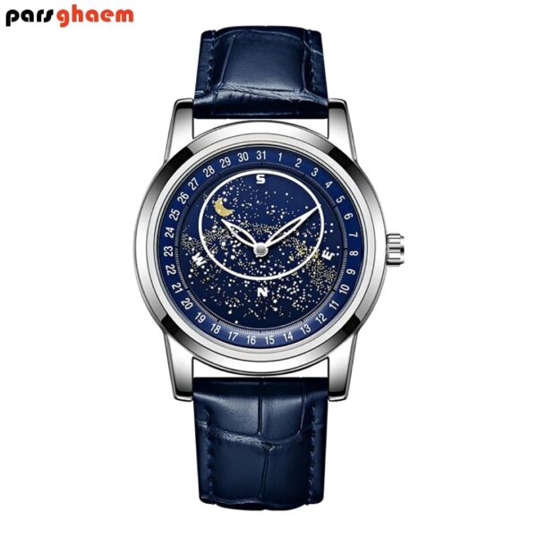 ساعت مچی مردانه و زنانه Galaxy 1170G کهکشانی آبی