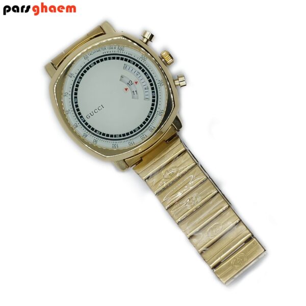 ساعت مچی مردانه و زنانه CUCCI (گوچی) طلایی صفحه سفید